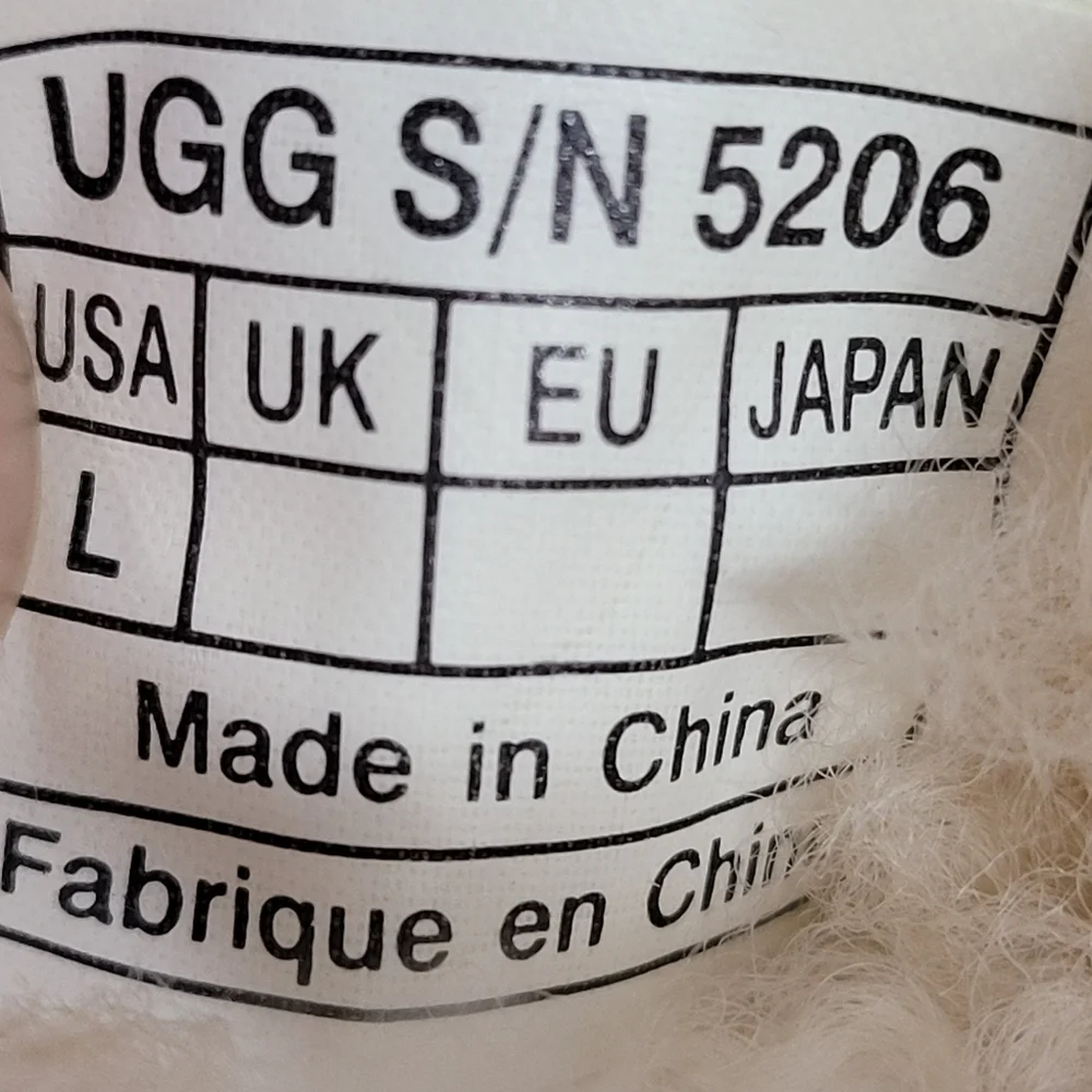 UGG I BOO Shearling Boots‎ INFANTS Size LARGE
